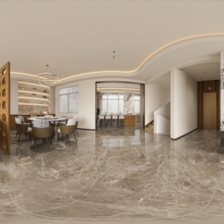 现代一楼客餐厅