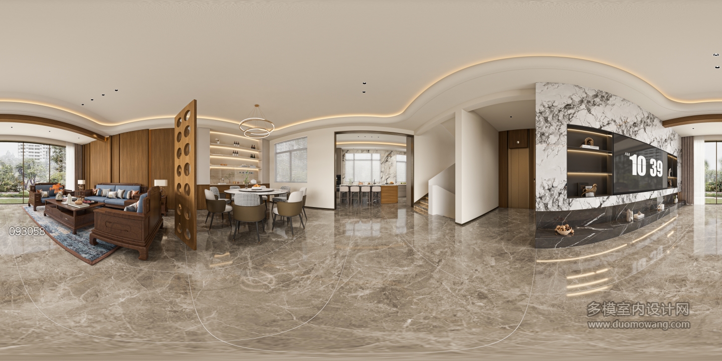 现代一楼客餐厅