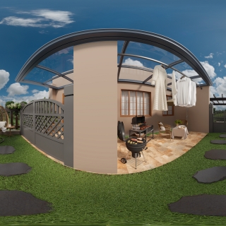 西班牙庭院全景