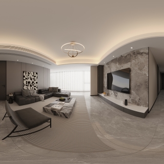 现代客餐厅全景