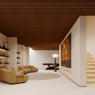 现代地下室客厅2