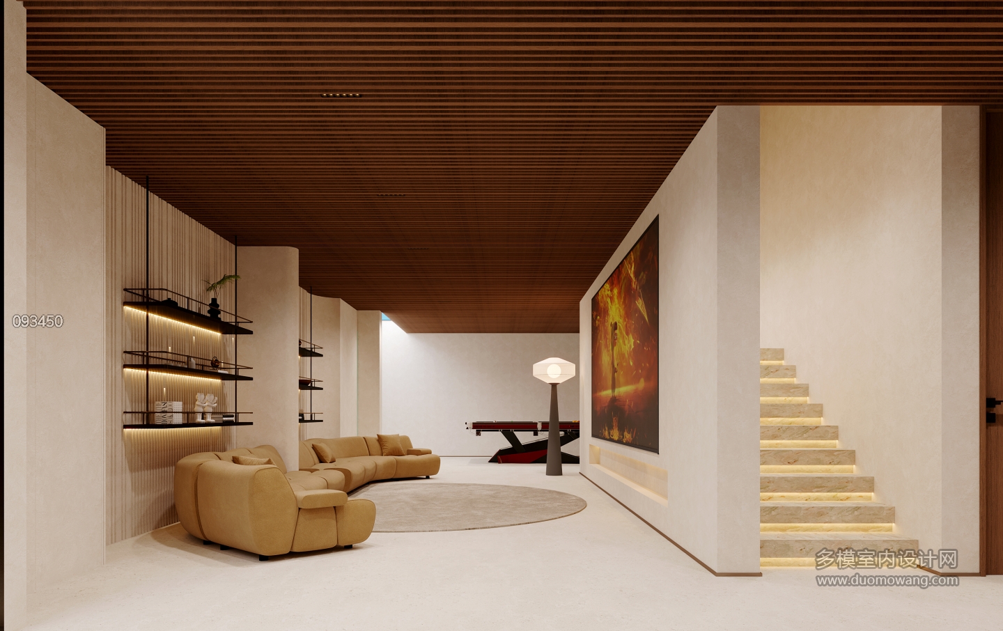 现代地下室客厅2