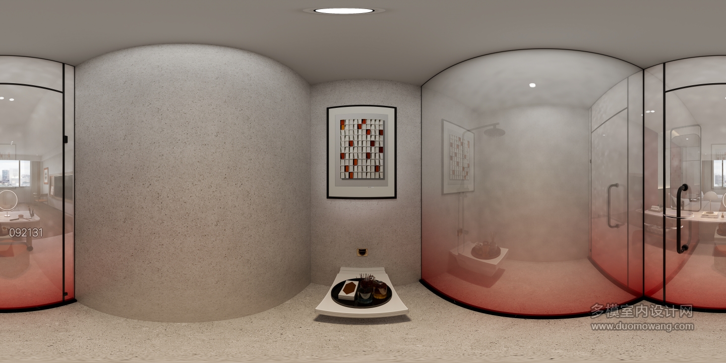 现代卫生间全景