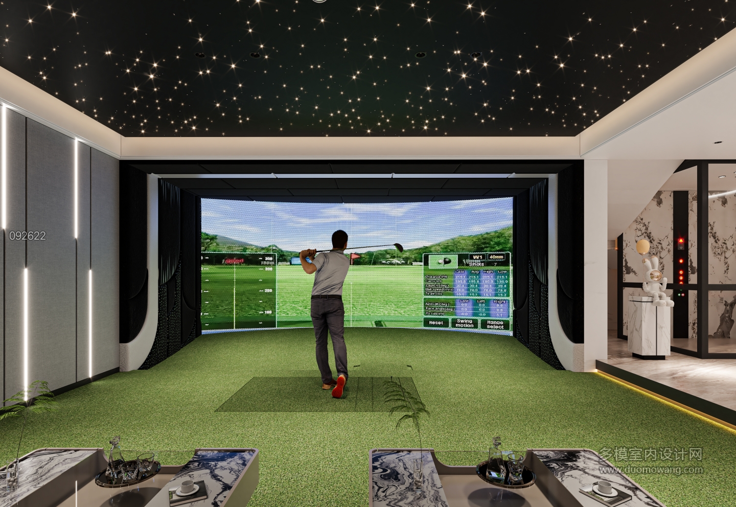 现代高尔夫室