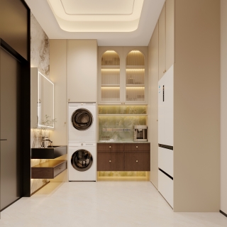 现代法式中古负一功能区