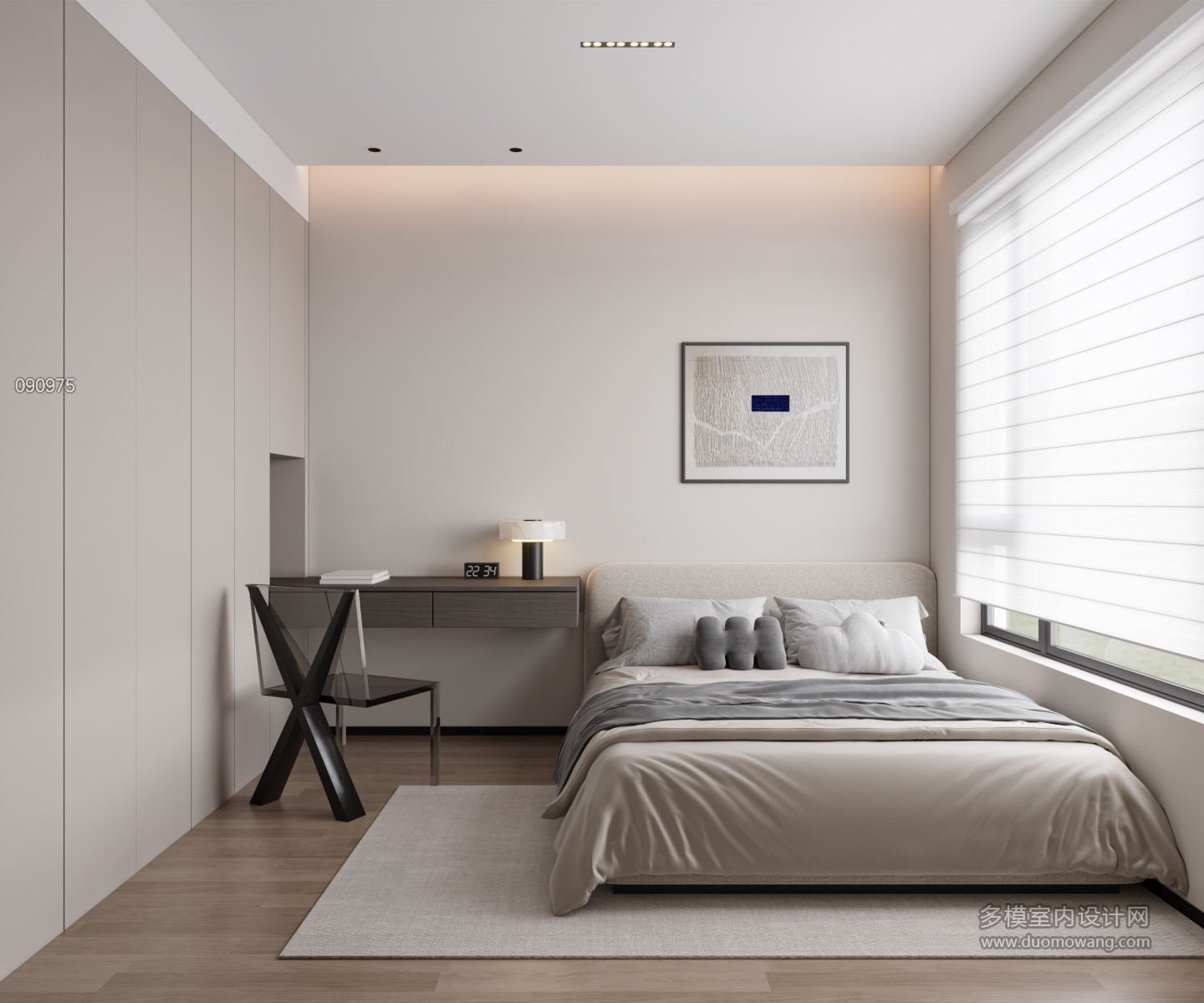 现代卧室 (2)