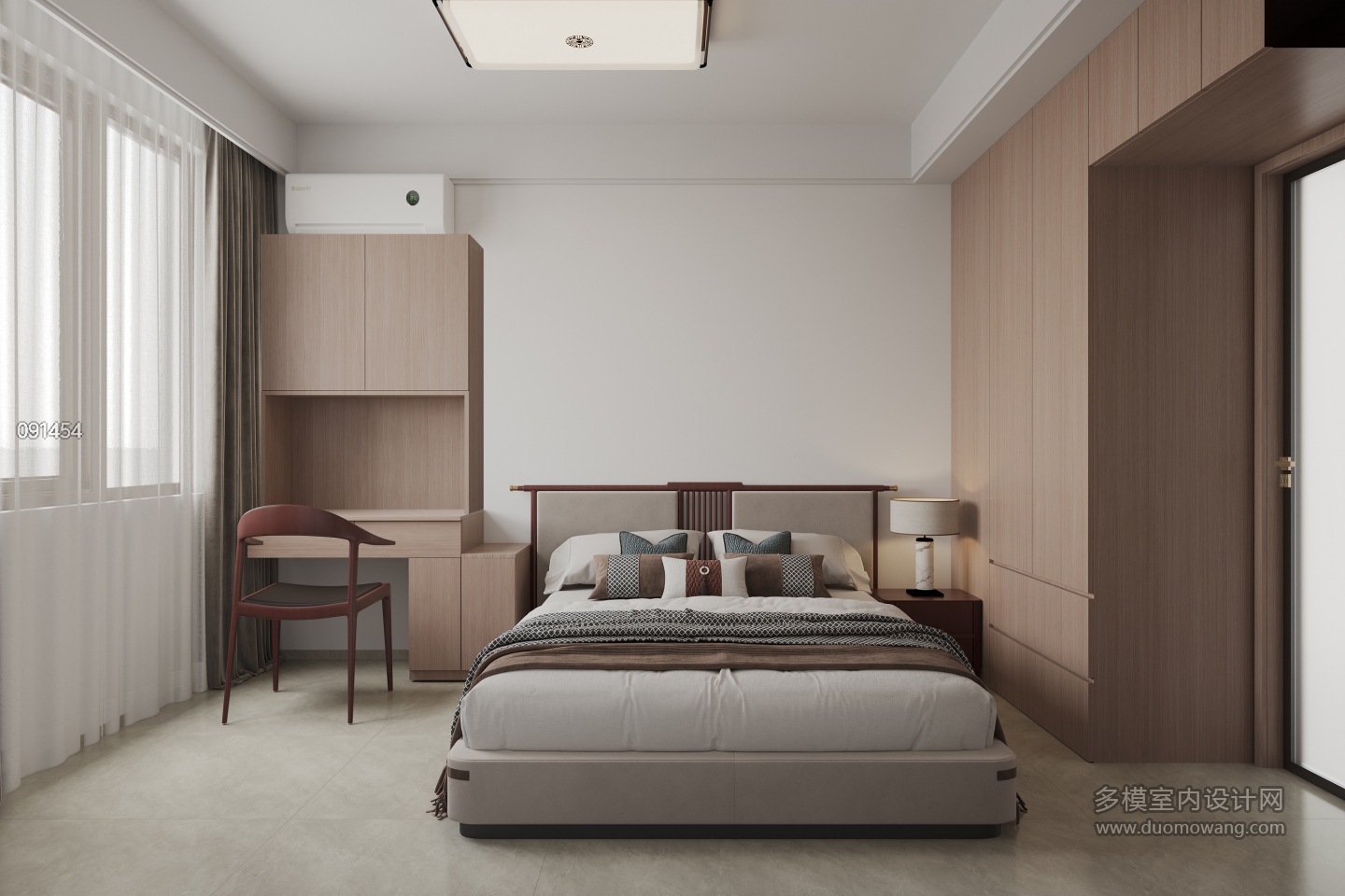 新中式四层卧室静态-1