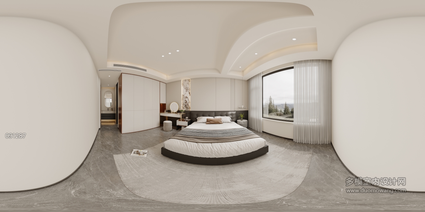 现代四层次卧全景