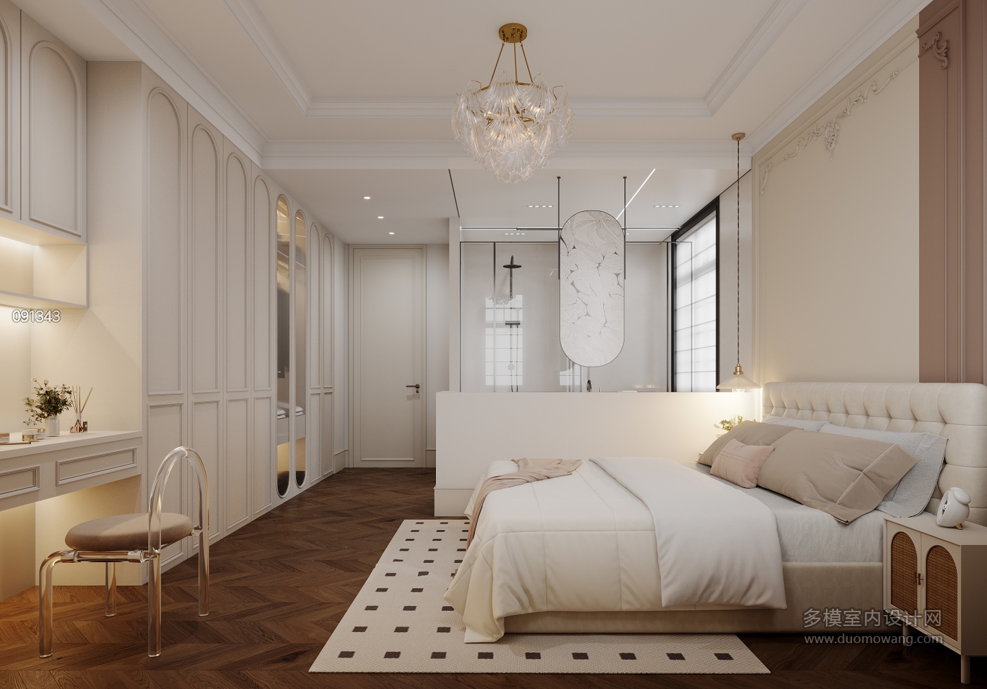 法式-二层卧室1特写2