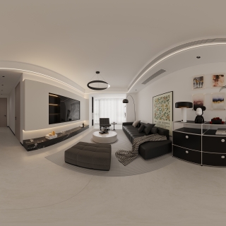 现代客餐厅全景