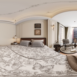 法式中古主卧全景