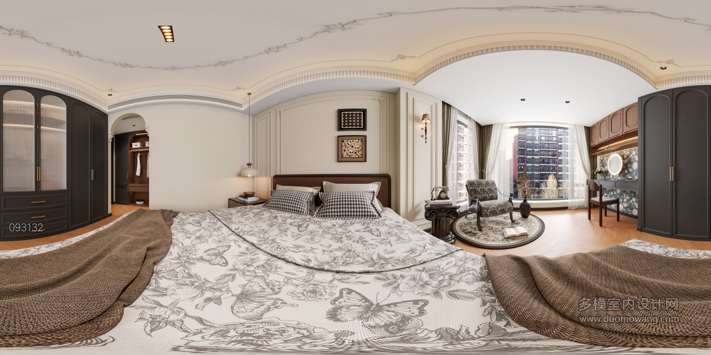 法式中古主卧全景