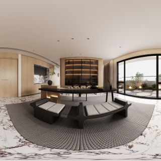 现代-三楼茶室全景