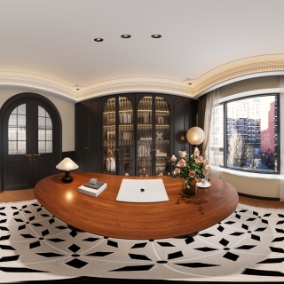 法式中古书房全景