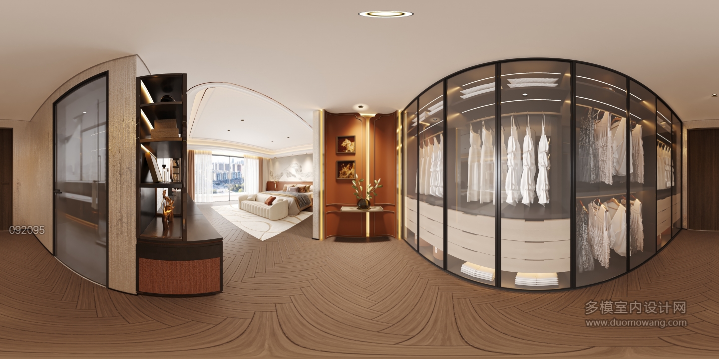 现代主卧门口360