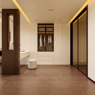 宋氏3f衣帽间透视