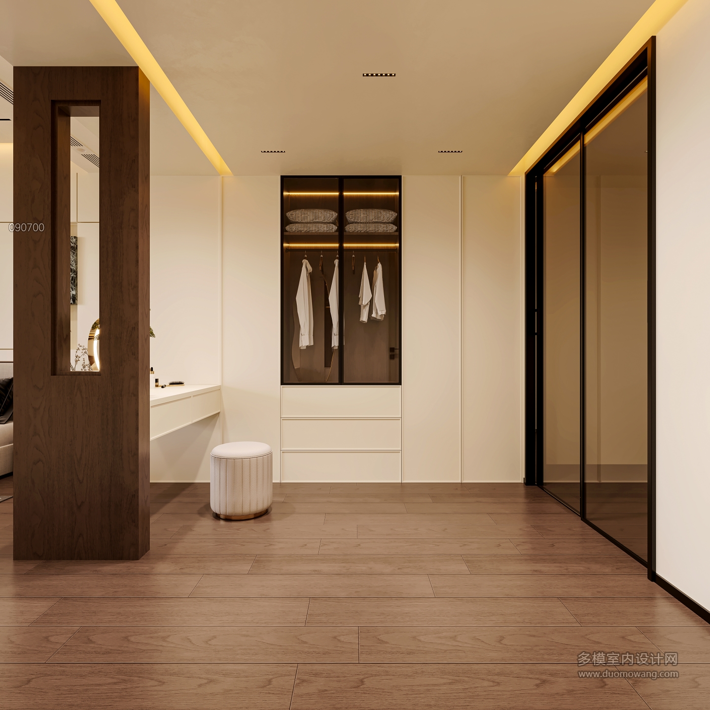 宋氏3f衣帽间透视