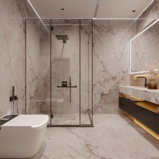 现代一层卫生间