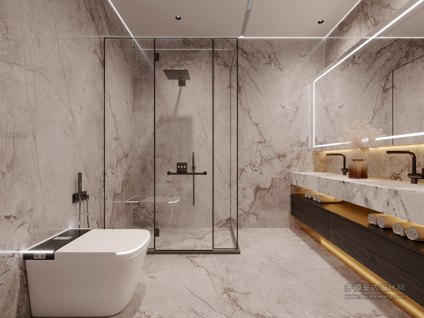 现代一层卫生间