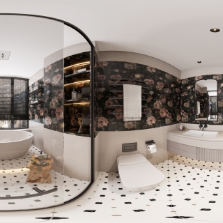 法式中古主卫全景