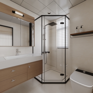 现代主卧卫生间