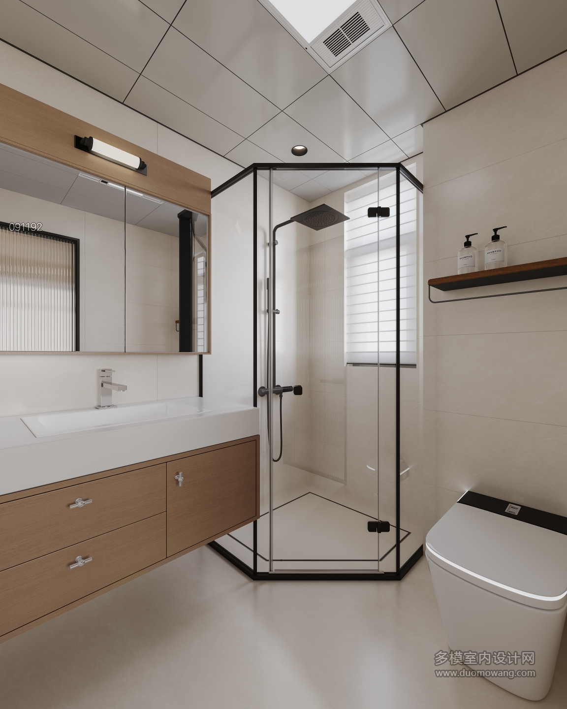 现代主卧卫生间