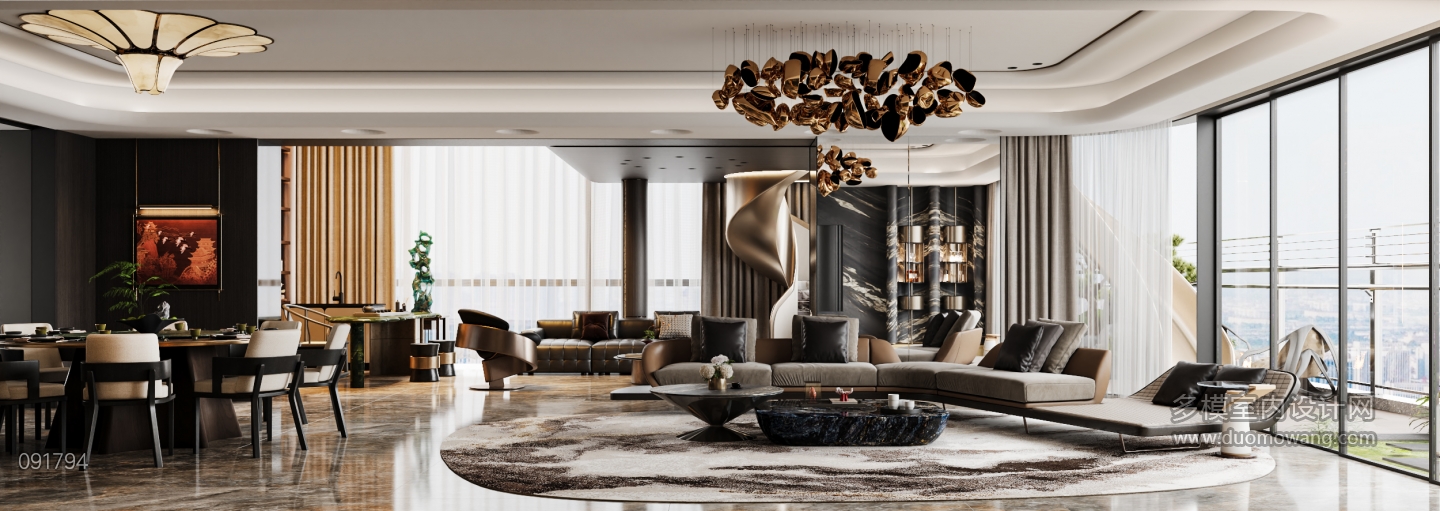 现代客厅特写 (2)