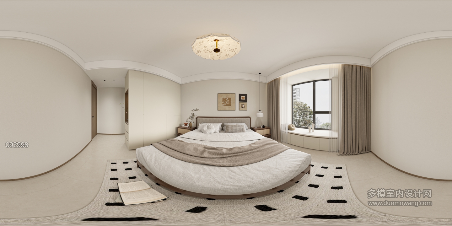 现代主卧 360