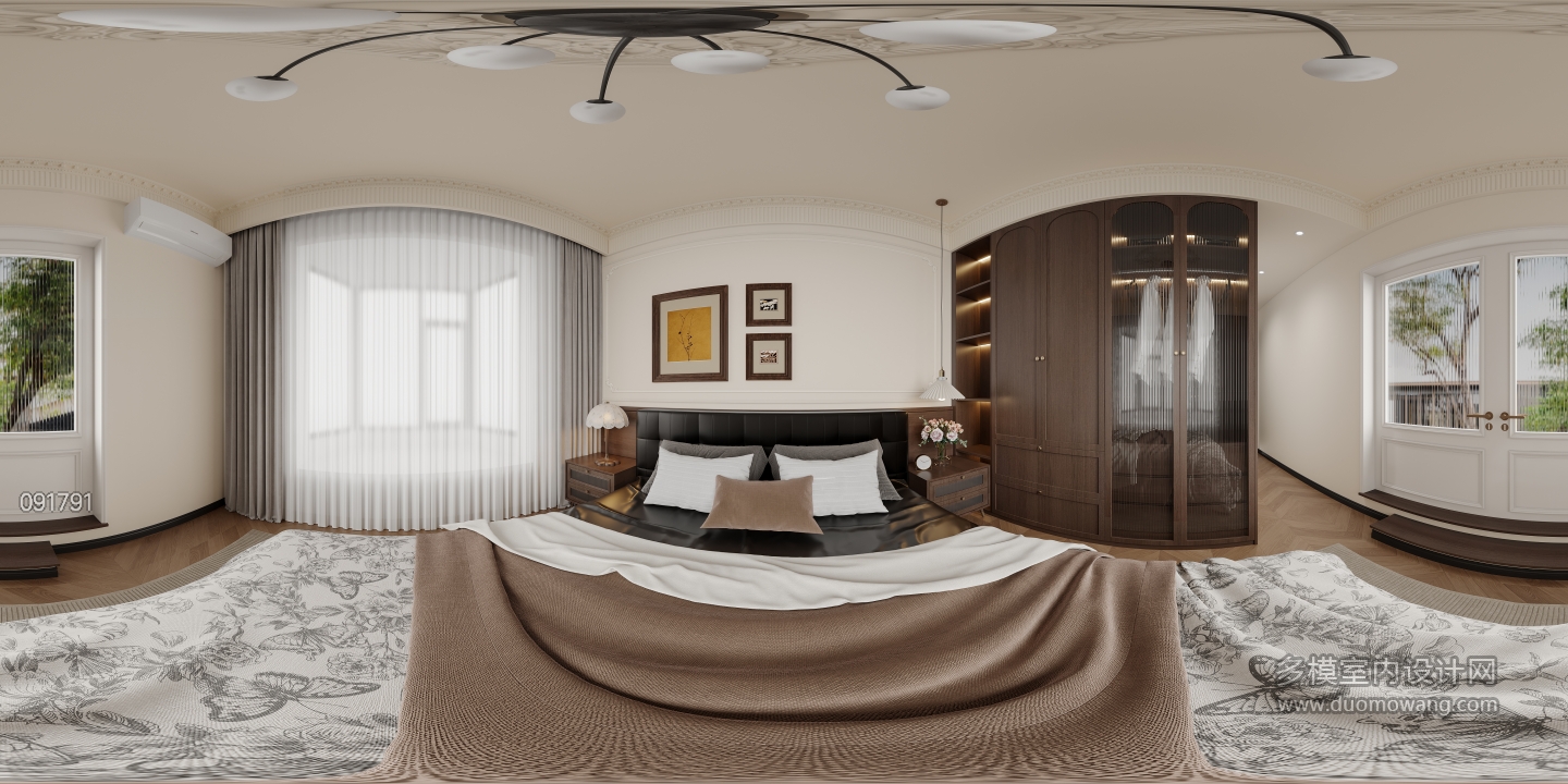 法式中古主卧全景