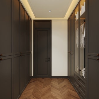 现代三楼衣帽间单张