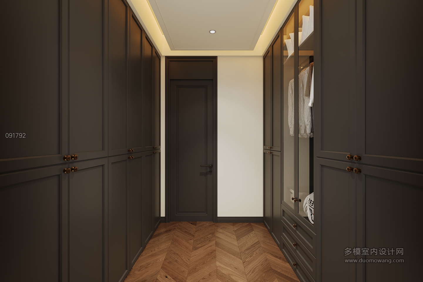 现代三楼衣帽间单张