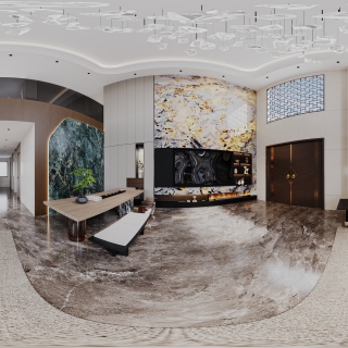 现代客餐厅360全景