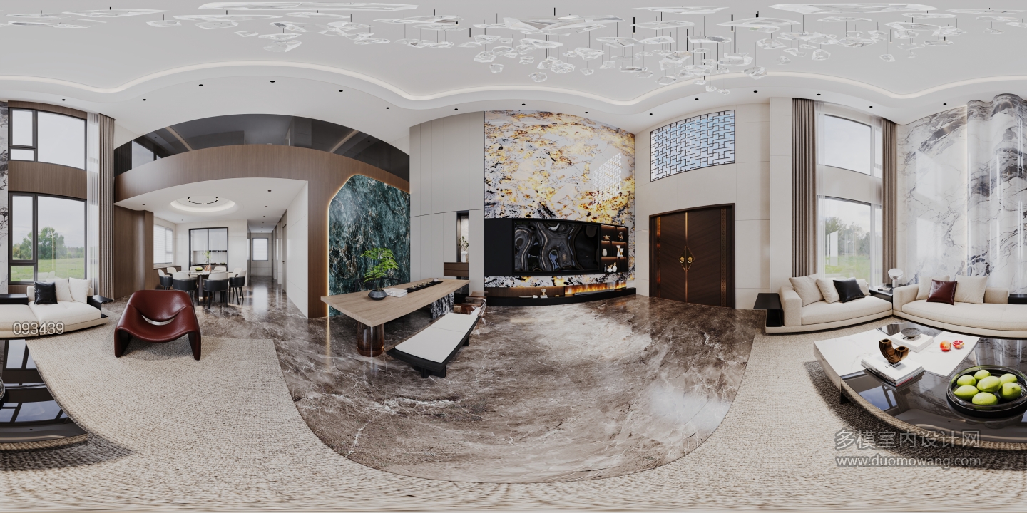 现代客餐厅360全景