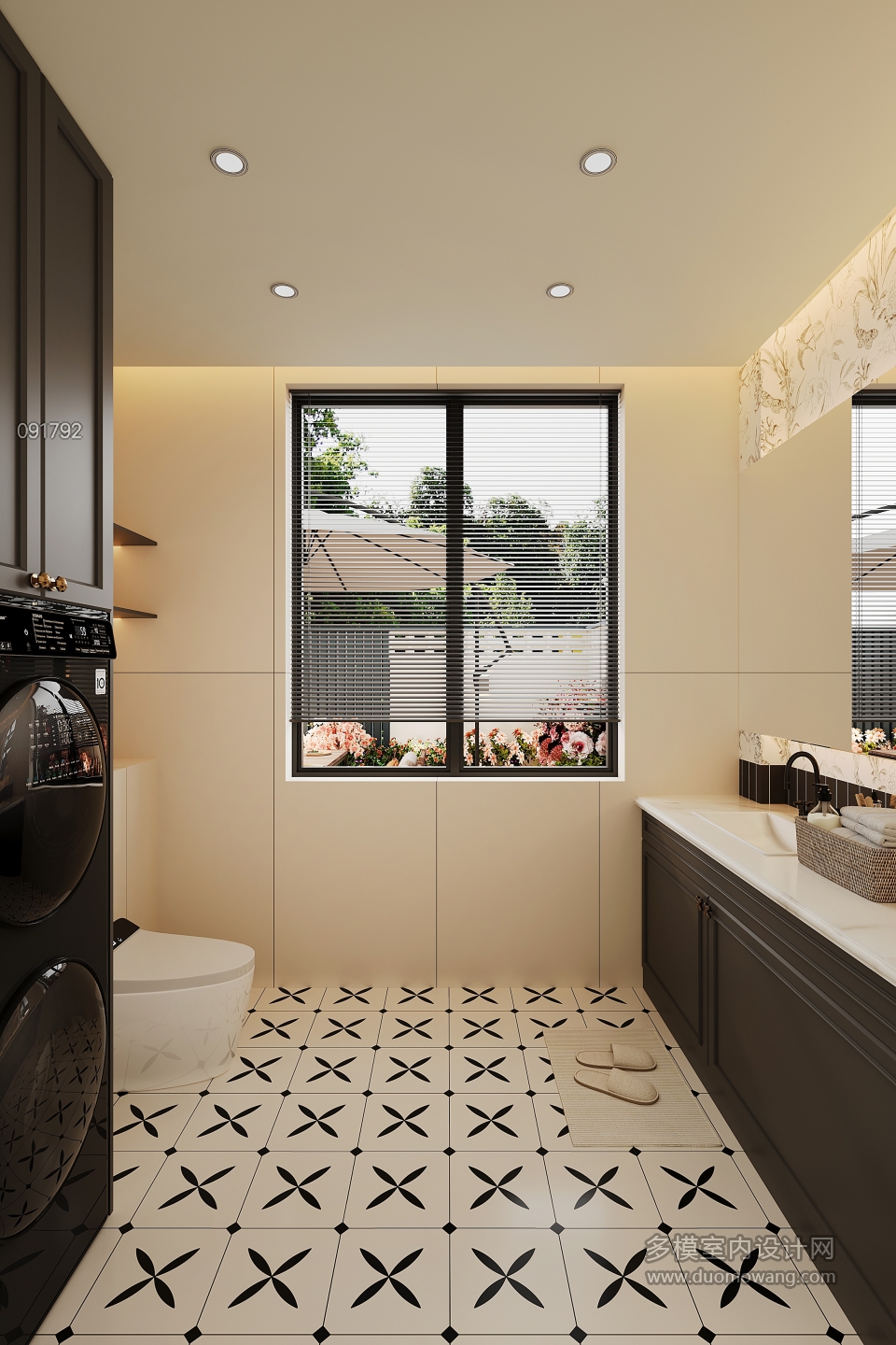 现代一楼卫生间单张