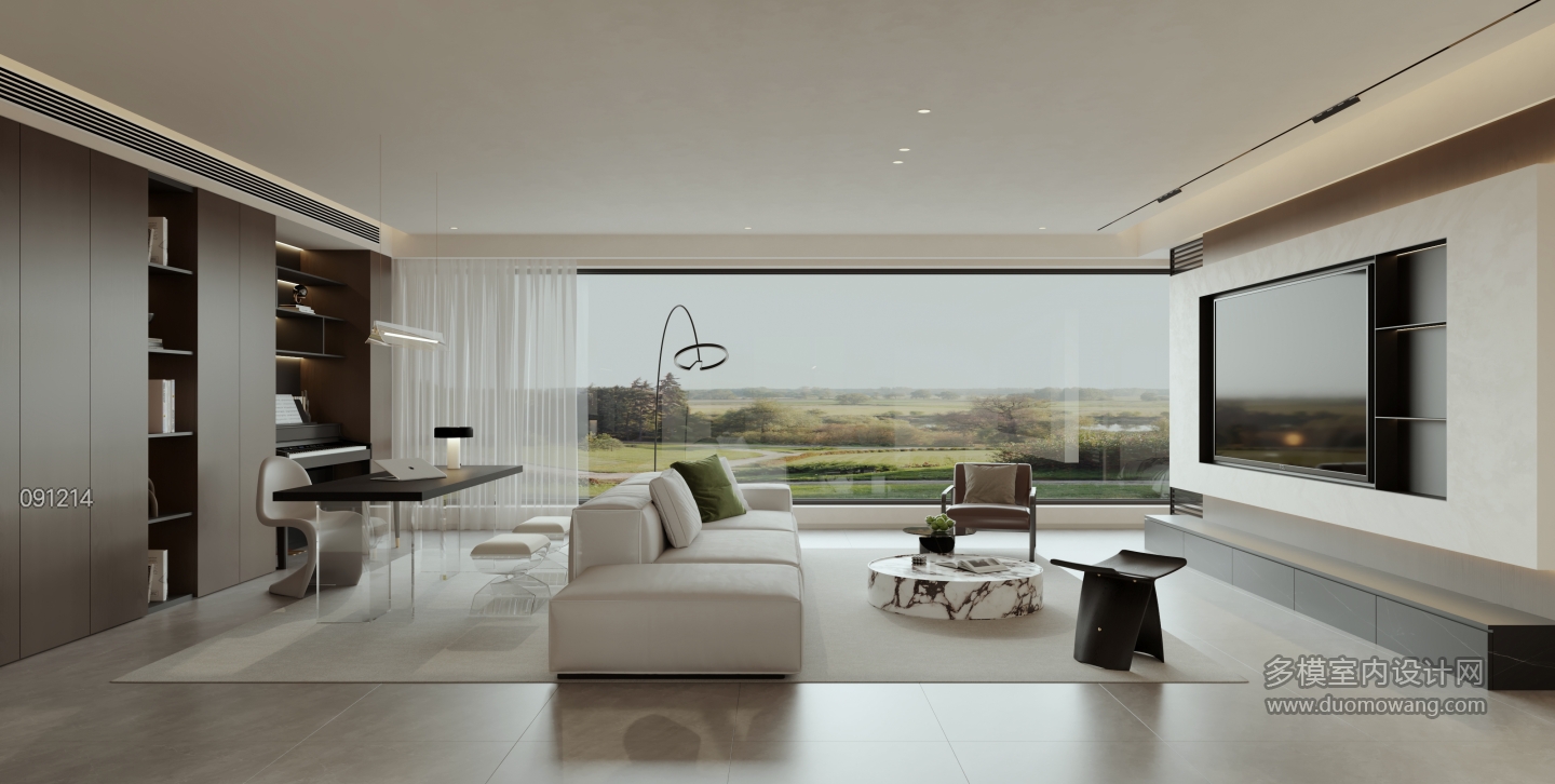 现代 客餐厅 单张4