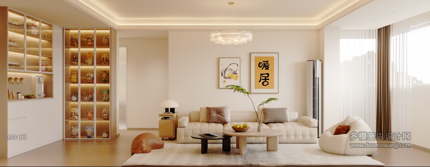 分钟寺一号院_单张沙发背景