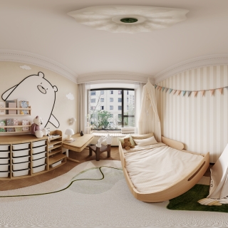 18法式中古风儿童房全景