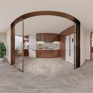 新中式餐厅全景