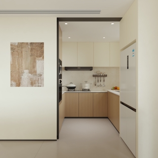 现代 厨房 单张