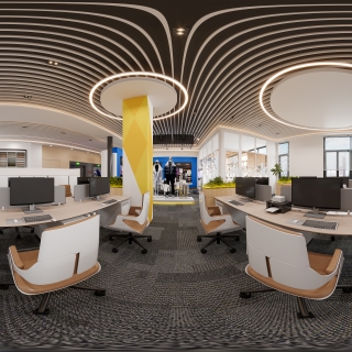 现代办公室全景