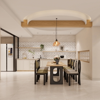 现代负一层餐厅