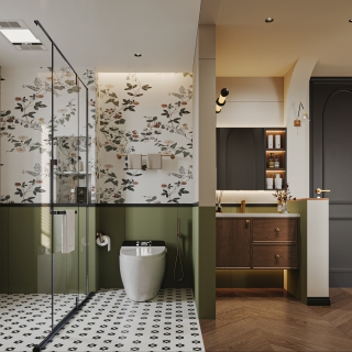 法式复古卫生间