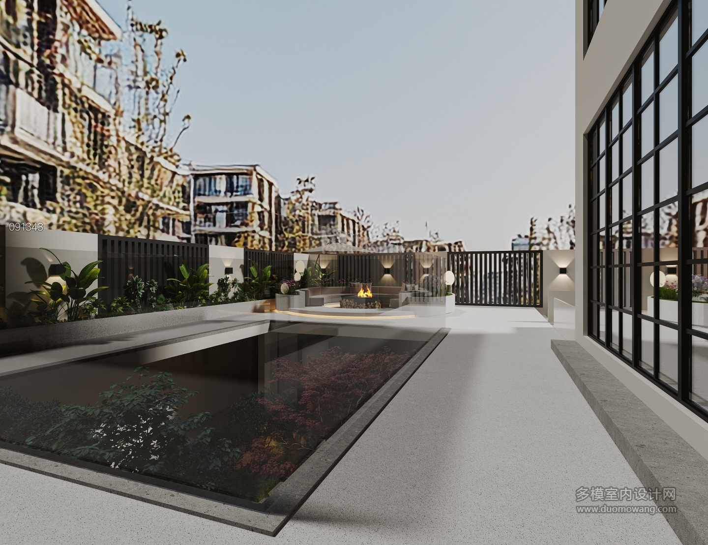 法式-室外特写1