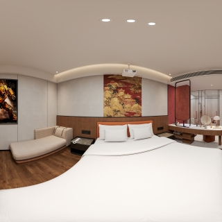 现代单人间2 投影仪 全景