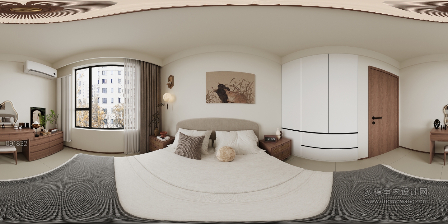 现代次卧2全景