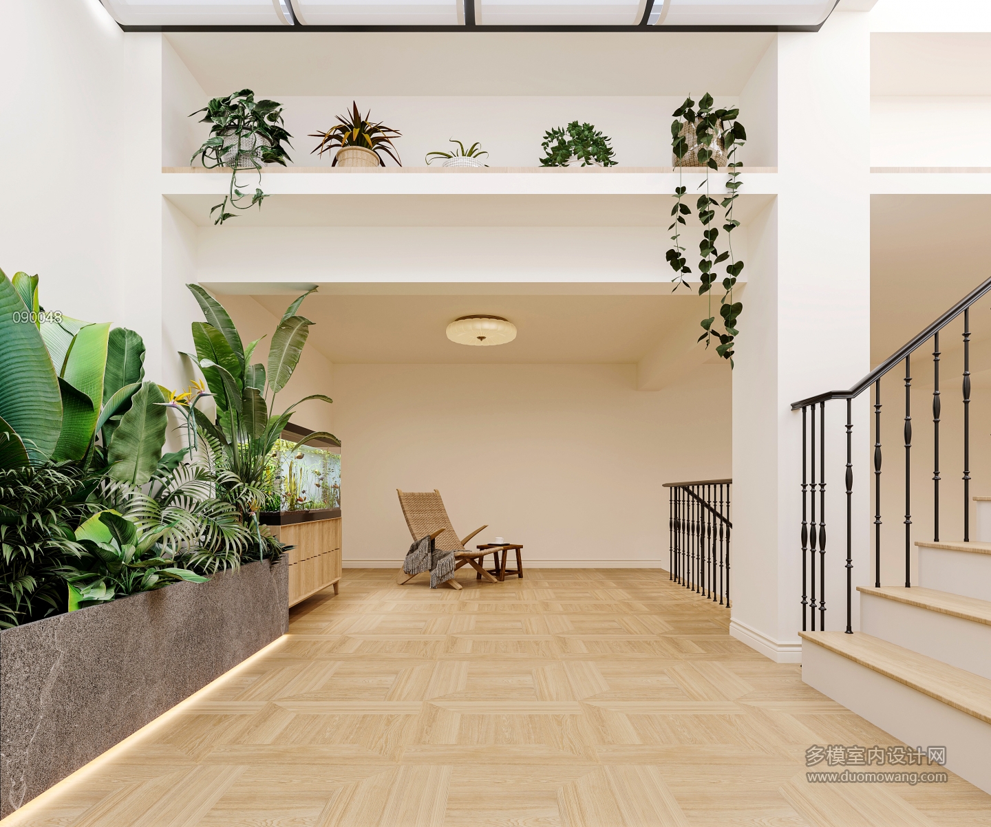 法式自然风夹层透视