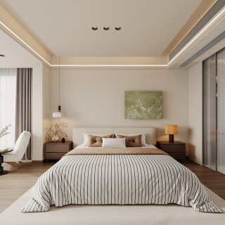 现代中古一层现代主卧