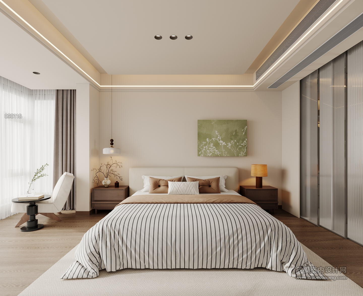 现代中古一层现代主卧