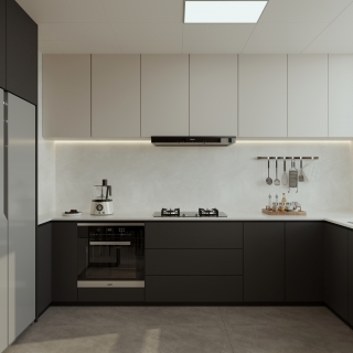 现代 厨房 单张