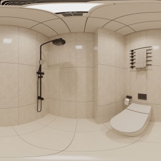 现代办公室卫生间